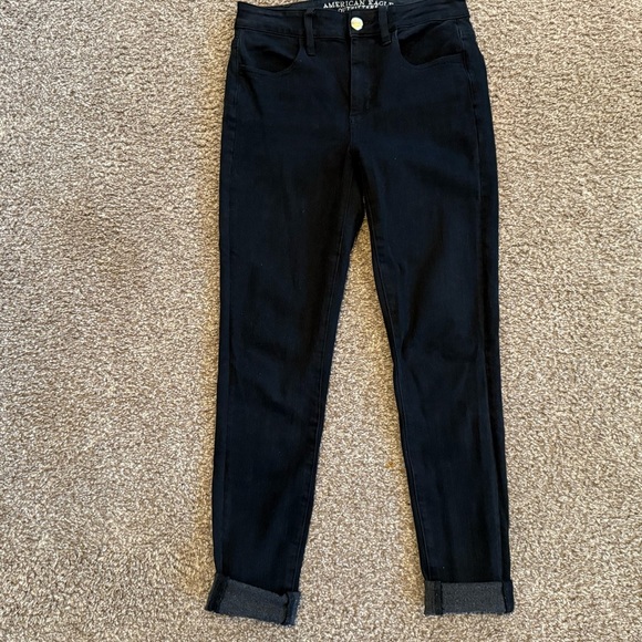 Women’s American Eagle Black Hi-Rise Jegging. Super Stretch size 4 - Picture 4 of 4